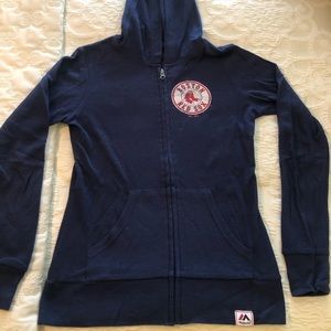 Boston Red Sox Majestic Zip Up - Sz. Small